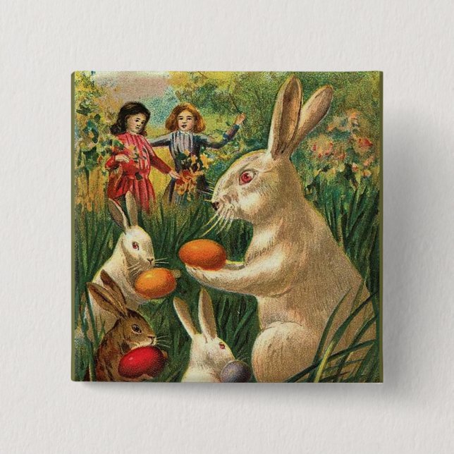 Easter Egg Hunt 15 Cm Square Badge (Front)