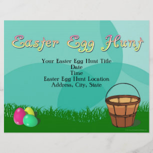 Easter Egg Hunt, 3 Eggs with Basket Flyer