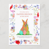 Easter Egg Hunt and Brunch Floral Bunny