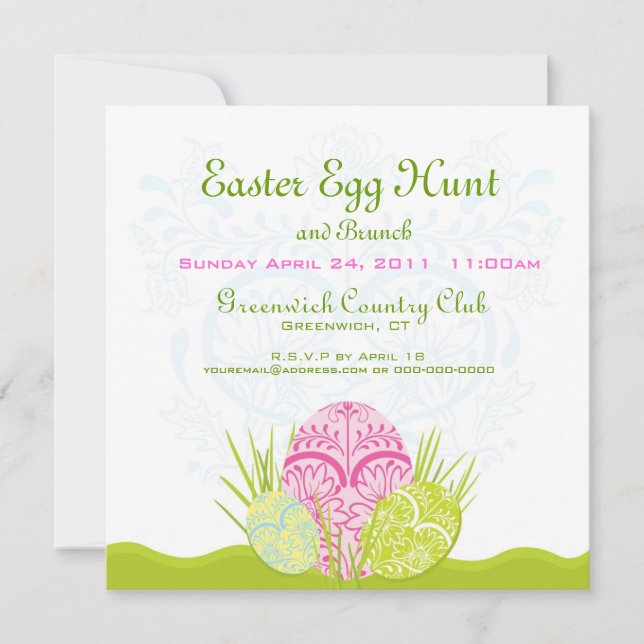 Easter Egg Hunt and Brunch Invite (Front)
