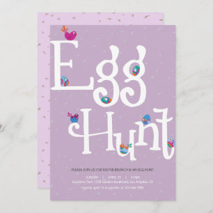 Easter Egg Hunt and Potluck Invitation