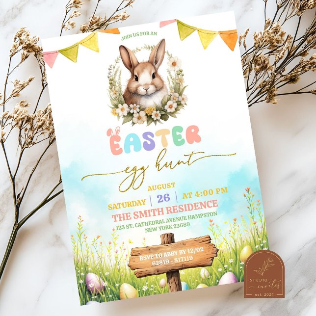 Easter Egg Hunt Brunch Party Invitation (Creator Uploaded)