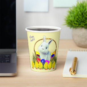 Easter Egg Hunt Bunny Chicks Paper Cups