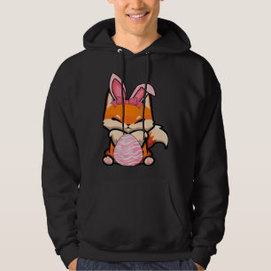 Easter Egg Hunt Bunny Ear Fox Easter Day 2023 Hoodie