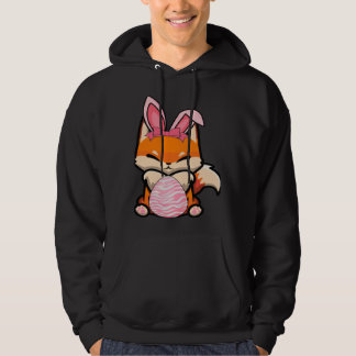 Easter Egg Hunt Bunny Ear Fox Easter Day 2023 Hoodie