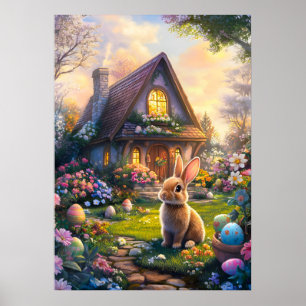 Easter Egg Hunt Bunny Poster