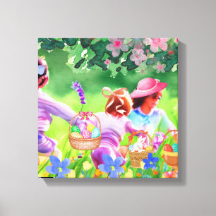 Easter Egg Hunt Canvas Print
