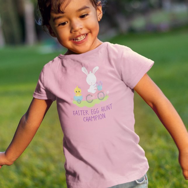 Easter Egg Hunt Champion Cute bunny Baby T-Shirt (Creator Uploaded)