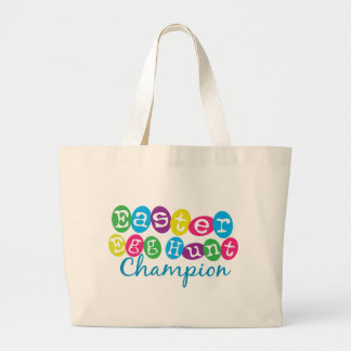 Easter Egg Hunt Champion Large Tote Bag