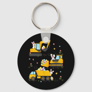 Easter Egg Hunt Construction Trucks Toddler Boys Key Ring
