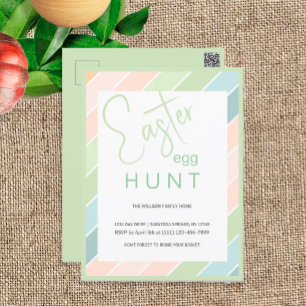 Easter Egg Hunt Creamy Ice Cream Party Postcard