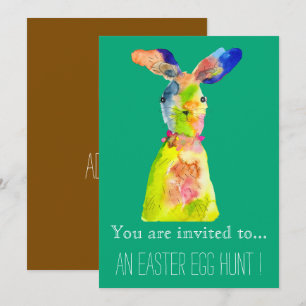 Easter Egg Hunt Easter party bunny Invitation
