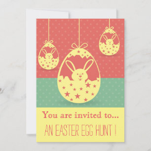 Easter Egg Hunt Easter party hip celebration Invitation