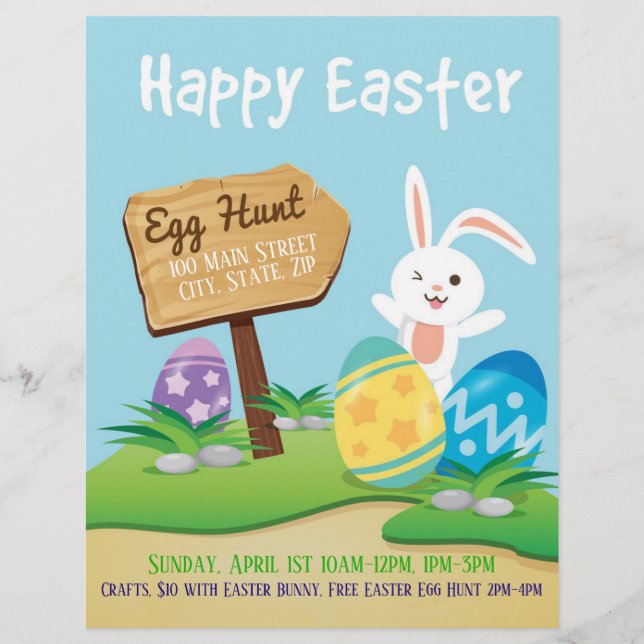 Easter Egg Hunt Event Flyer (Front)