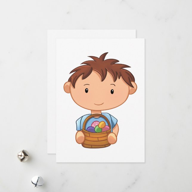 Easter Egg Hunt Holiday Card (Front/Back In Situ)