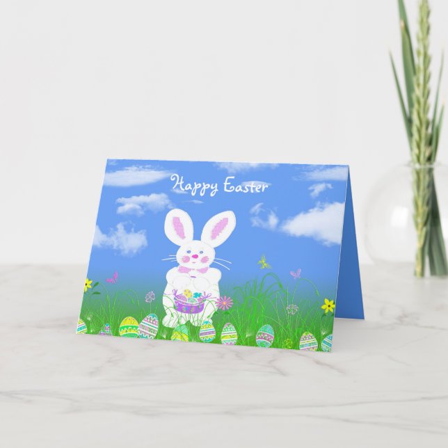 Easter Egg Hunt Holiday Card (Front)