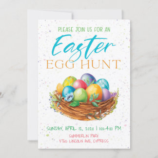 Easter Egg Hunt Holiday Invitations