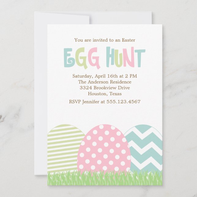 Easter Egg Hunt Invitation (Front)