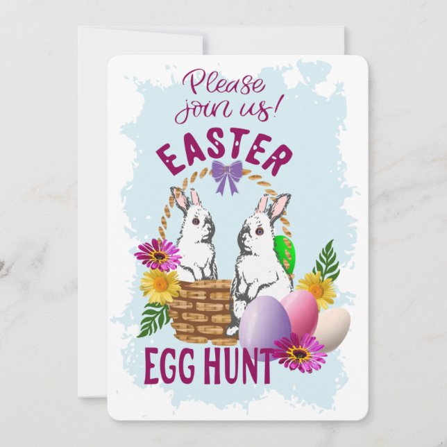 Easter Egg hunt  invitation (Front)