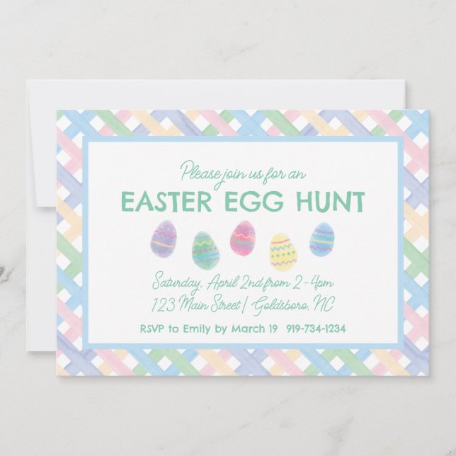 Easter Egg Hunt Invitation (Front)