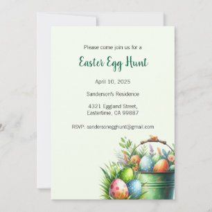 Easter Egg Hunt Invitation, Easter Party Invitation