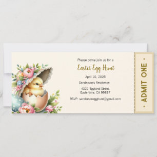 Easter Egg Hunt Invitation, Easter Party  Invitation