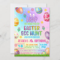 Easter Egg Hunt Invitation - Pastels