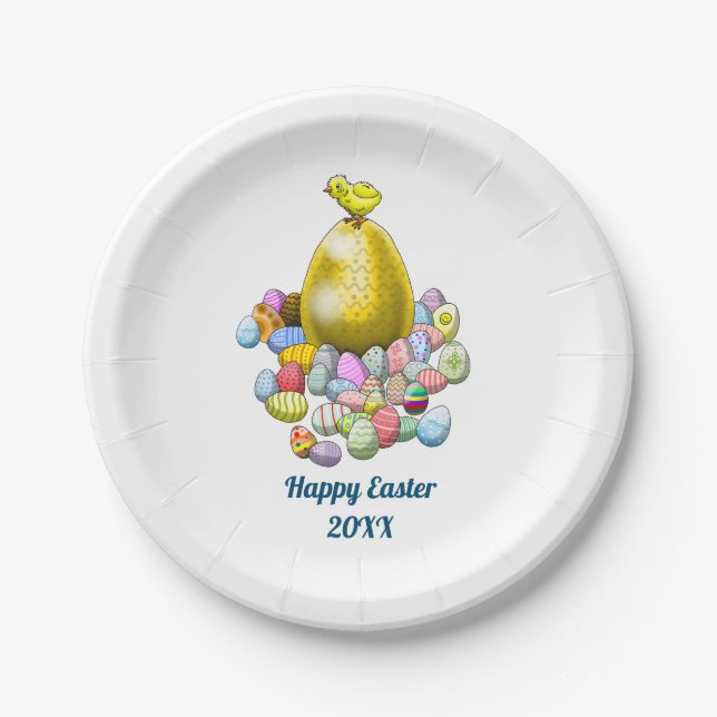 Easter Egg Hunt Paper Plate (Front)