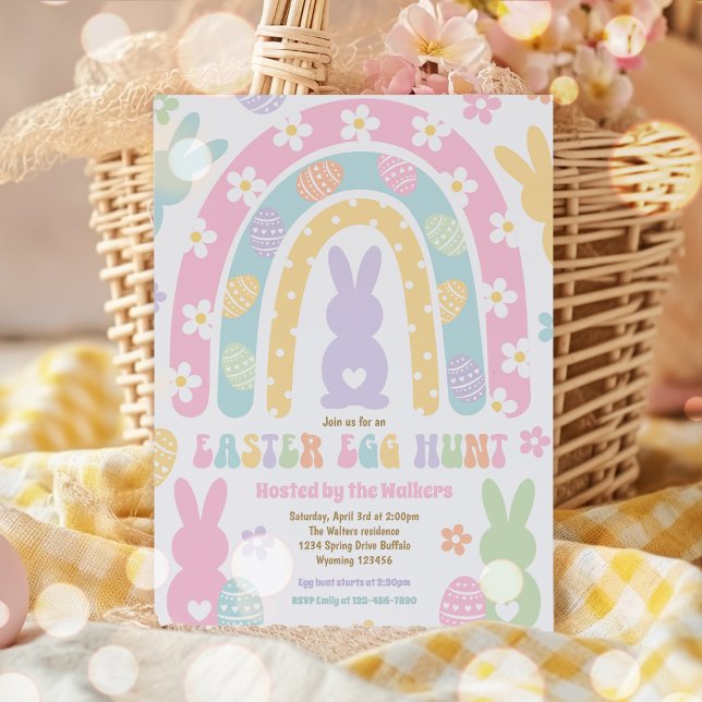 Easter Egg Hunt Party Easter Egg Neighbourhood Hun Invitation (Creator Uploaded)