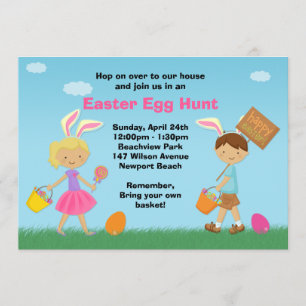 Easter Egg Hunt Party Invitation