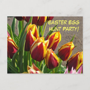 Easter Egg Hunt Party! Invitation post cards Tulip