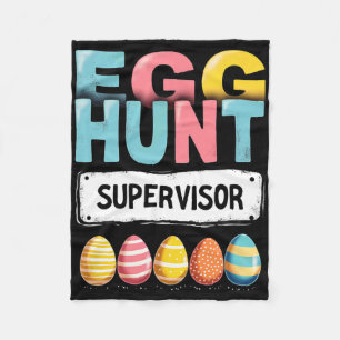 Easter Egg Hunt Supervisor Fleece Blanket