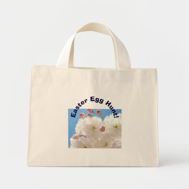 Easter Egg Hunt Tote Bags Spring Blossoms (Front)