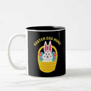 Easter Egg Hunt Two-Tone Coffee Mug