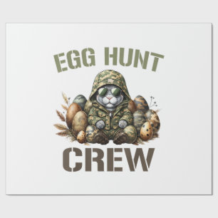 Easter Egg Hunter Crew Camo Hunting Easter Day T-S Wrapping Paper