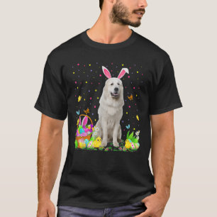 Easter Egg Hunting Funny Great Pyrenees Dog Happy T-Shirt