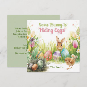 Easter egg hunting invitation