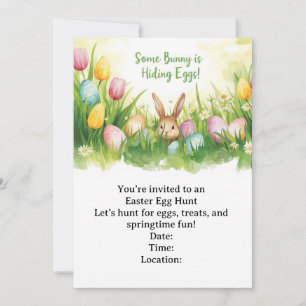 Easter egg hunting invitation