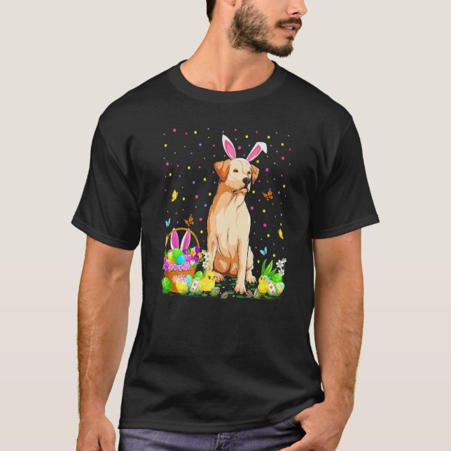 Easter Egg Hunting Labrador Retriever Dog Easter S T-Shirt (Front)