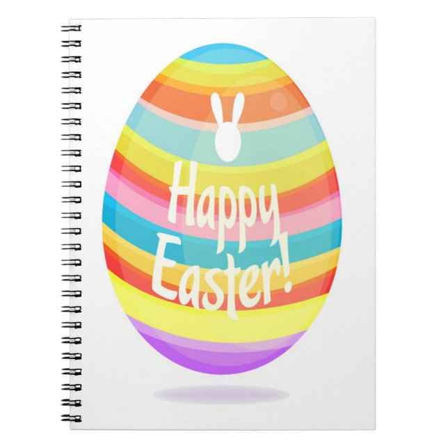Easter Egg Illustration Spiral Notebook (Front)