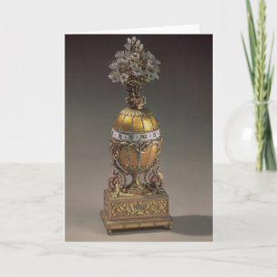 Easter Egg in the Form of a Vase Holiday Card