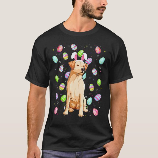 Easter Egg   Labrador Retriever Dog Easter Sunday T-Shirt (Front)