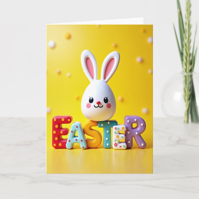 Easter Egg Letter Sweet Card (Front)