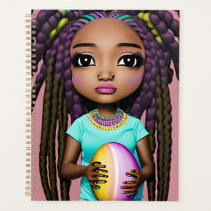 Easter Egg Melanin Woman Black Girl Magic RainboW Planner