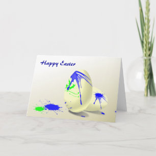 Easter egg mess holiday card