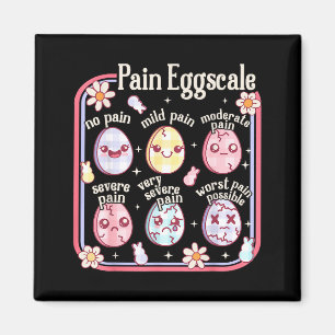 Easter Egg Pain Scale Nurse Groovy Pedriatric Magnet
