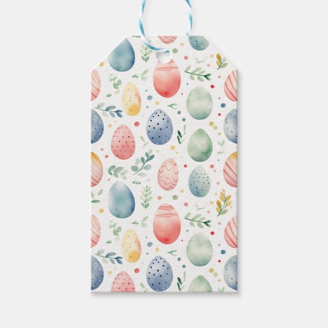 Easter Egg Pastel Serenade Gift Tags (Front)