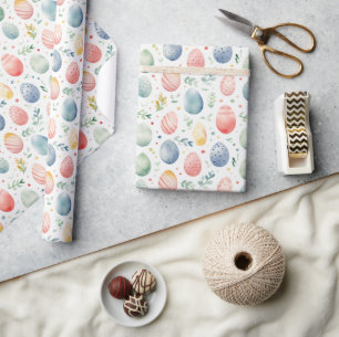 Easter Egg Pastel Serenade Wrapping Paper