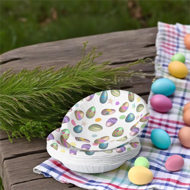 Easter Egg Pattern Paper Plate (Creator Uploaded)