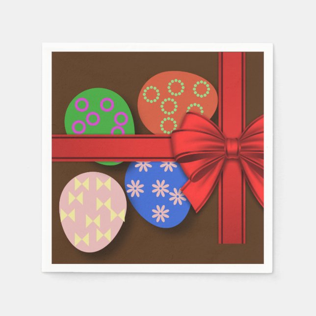 Easter Egg Patterned  Napkin (Front)